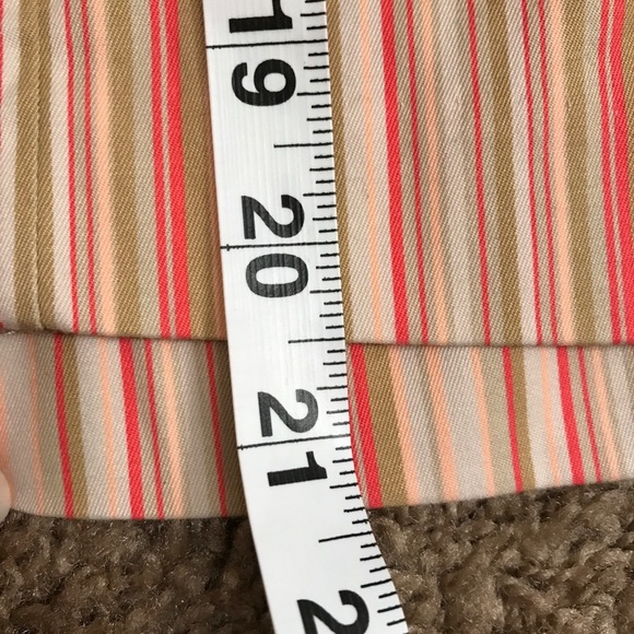 Lane Bryant Striped Mini Skirt Womens Size 22 Embroidered Flower Detail - Picture 6 of 6